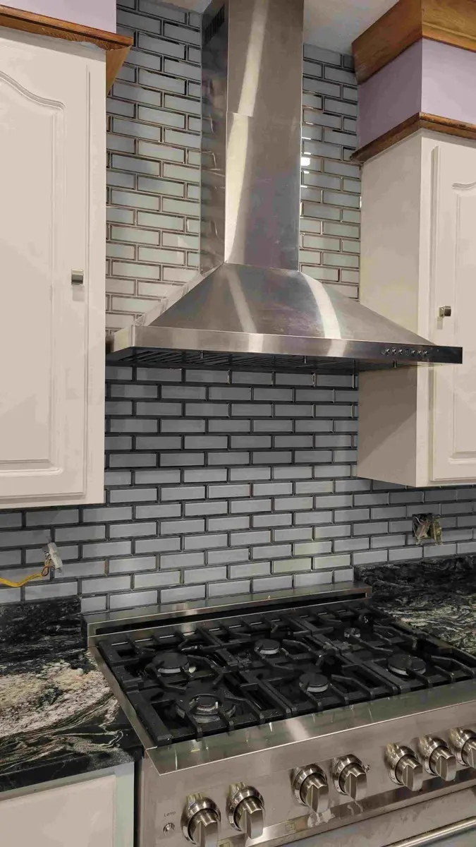 Kitchen backsplash tile installation by Your Floor LLC serving Florence and Jackson Mississippi